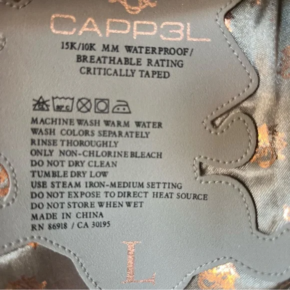 Cappel Waterproof Jacket Size Large - Picture 3 of 16